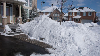 Winter in Oakville, Ontario, Canada.
